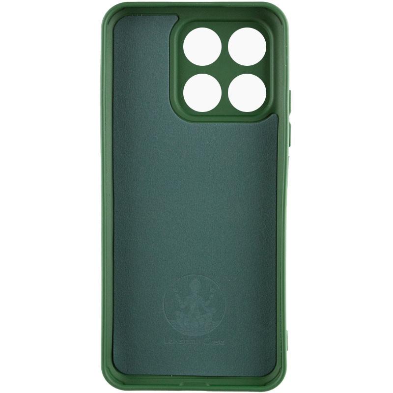 Противоударный чехол Silicone Cover Lakshmi Full Camera (A) для Huawei Honor X8a Зеленый / Dark green - фото 2