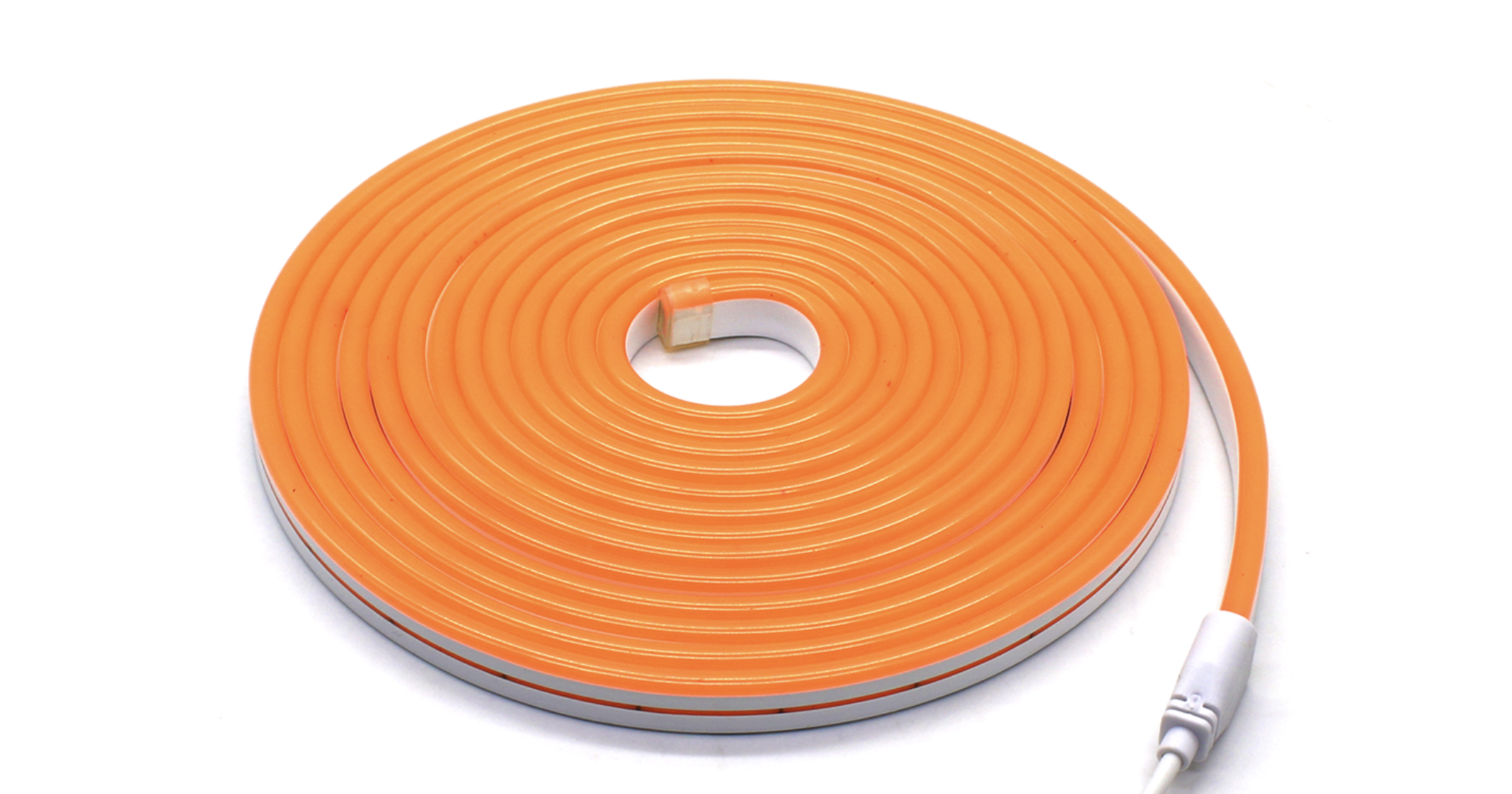 Світлодіодна стрічка NEON Premium гнучка неонова 220V IP65 5 м Помаранчевий (3036)