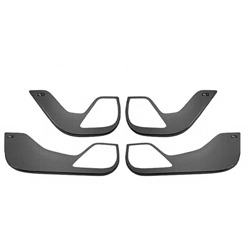 Комплект накладок защитных Lesko для BYD Yuan UP на низ двери из углеродного волокна 4 шт. (28953159)