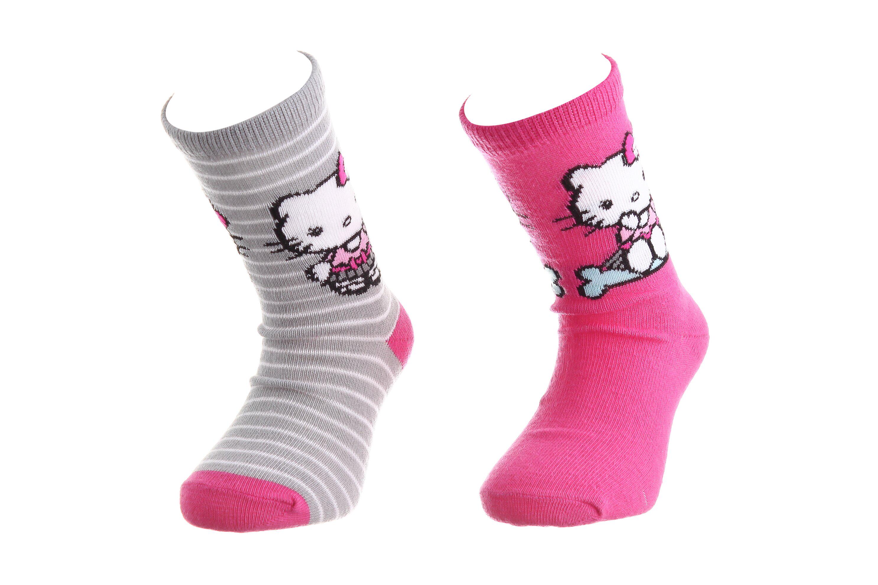 Носки Hello Kitty Socks 2 шт. р. 27-30 Magenta/Gray (36762-1)