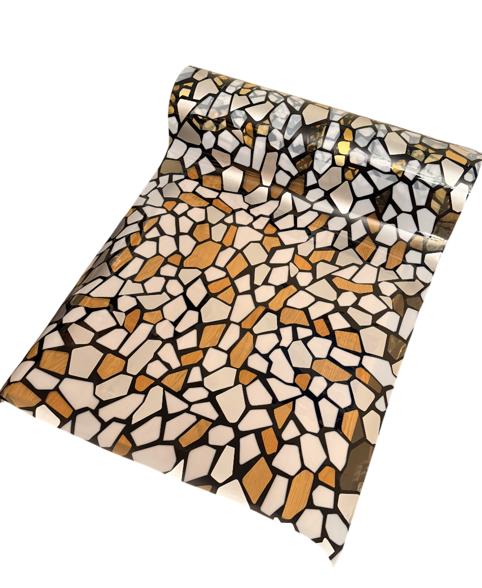 М'яке скло Prestige 60х100 см із ПВХ з малюнком Тераццо (3585А)