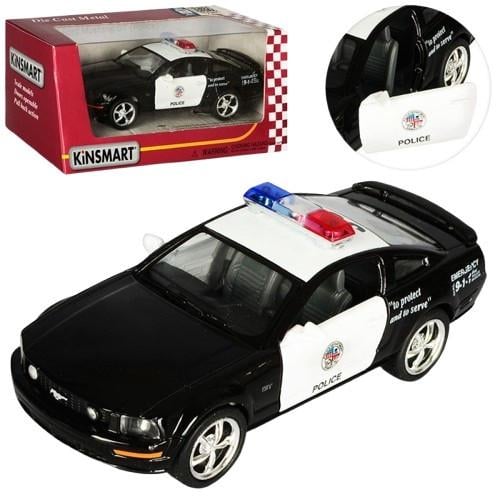 Машинка Kinsmart Ford Mustang GT 2006 полиция (KT5091WP) - фото 2 Машинка Kinsmart Ford Mustang GT 2006 полиция (KT5091WP) - фото 2