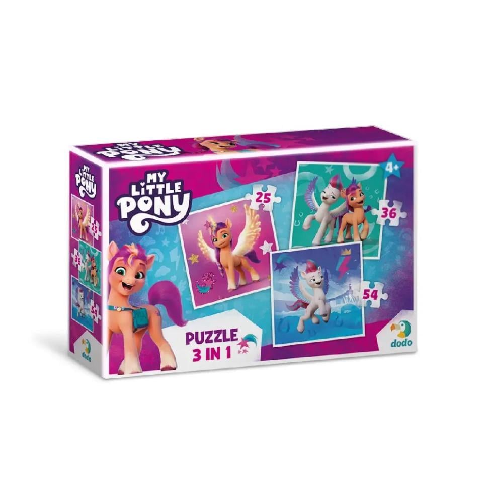 Пазли дитячі DoDo My Little Pony Зіпп та Санні 200384 3в1 (RLT26499)