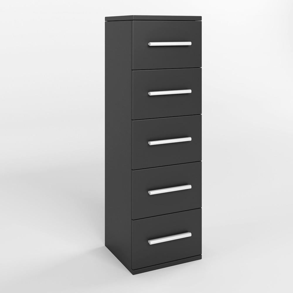 Комод М-Зон Джеко 300 5 ящиков Антрацит (MZN-031018) - фото 2 Комод М-Зон Джеко 300 5 ящиков Антрацит (MZN-031018) - фото 2