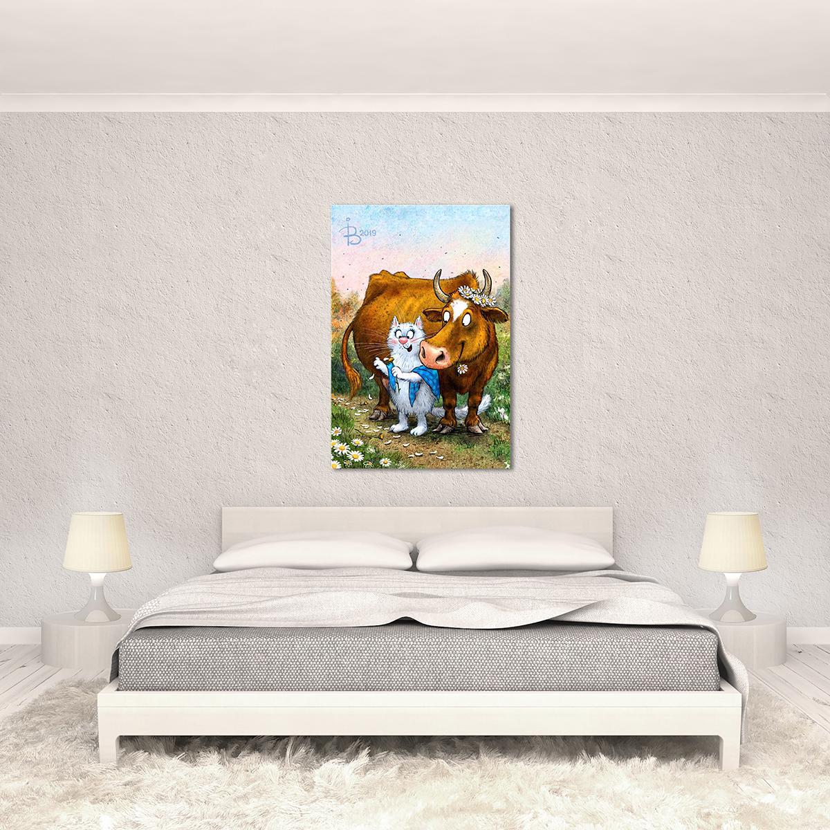 Модульная картина Любит, не любит... 1 модуль 50x75 см