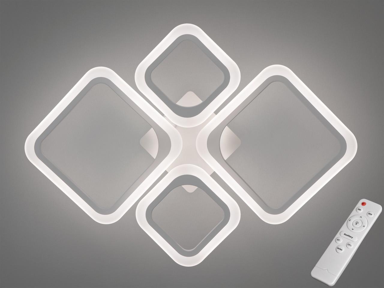 Люстра LED в детскую с димером A8060-2+2WHDIM-LS 52W на 8 м2 Белый (2580315122) - фото 3