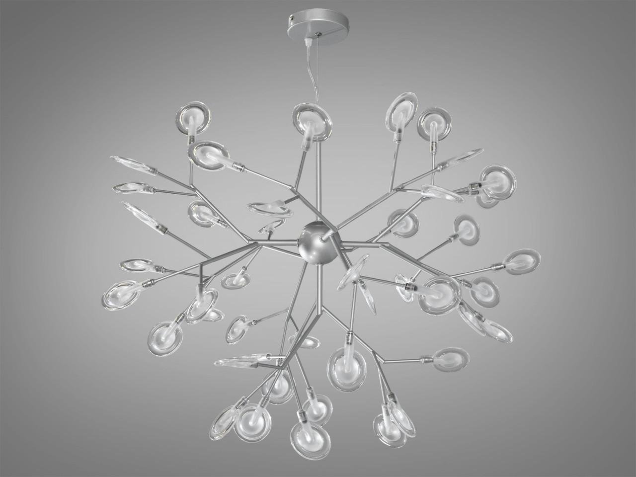 Люстра 887-45CSL-LS Светлячок в вестибюль 45 ламп Хром сатин (2118576738)