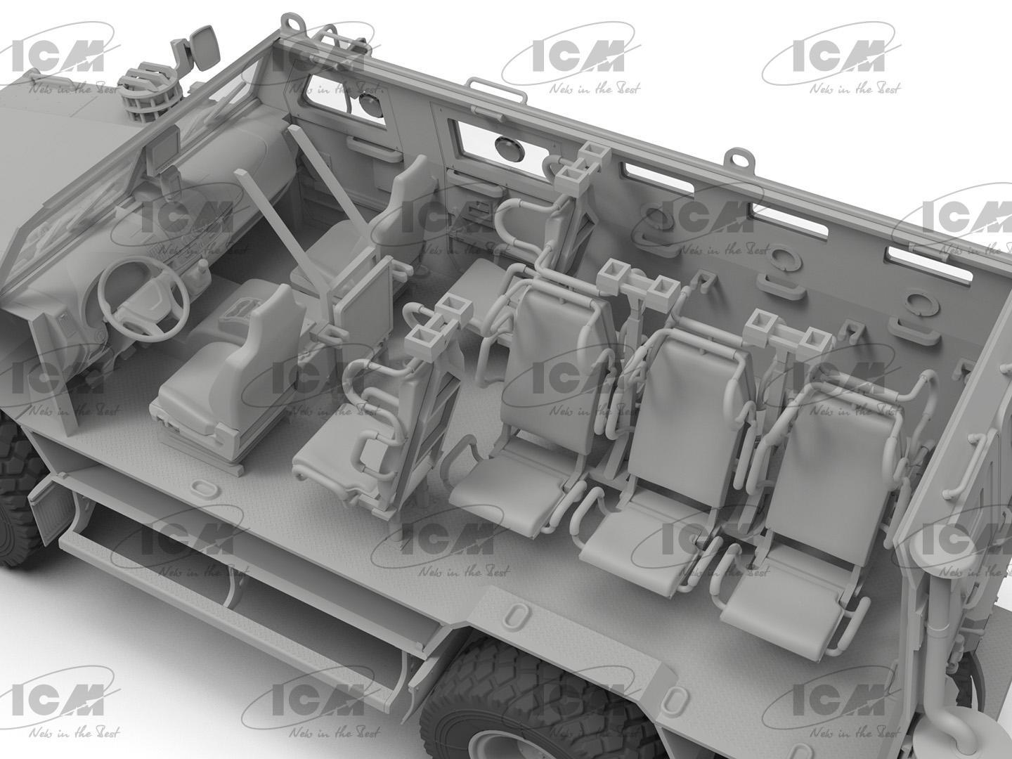 Сборная модель ICM Козак-2 украинский бронеавтомобиль MRAP-класса (35014) - фото 17