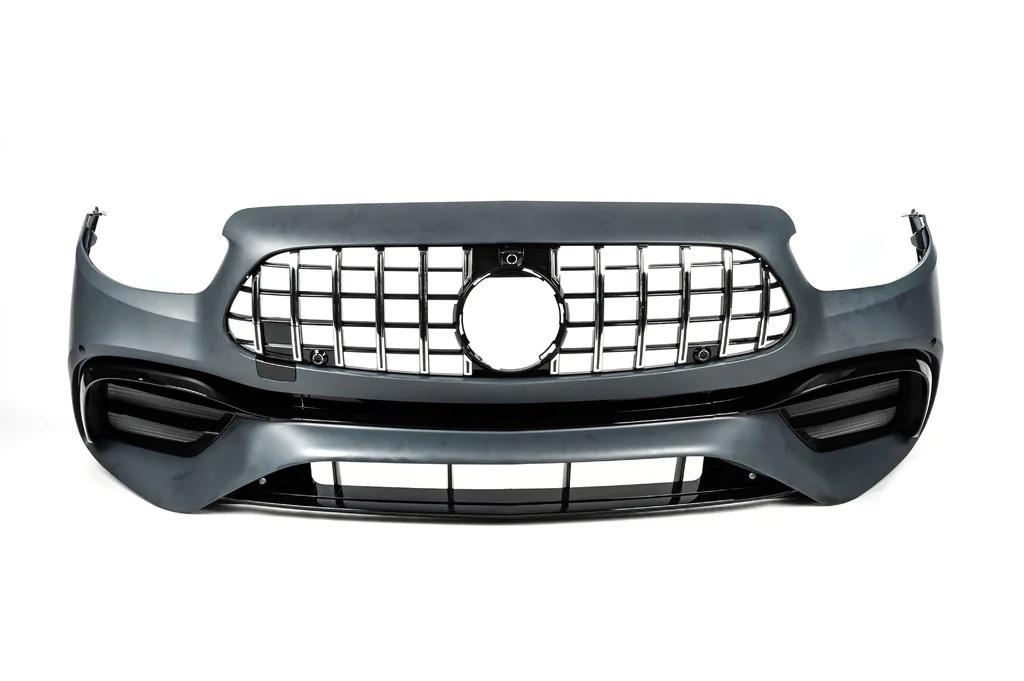 Бампер передний AMG E63 для 2020-2024 GBT для Mercedes E-сlass W213 2016-2023 гг. пластик под покраску (151021)