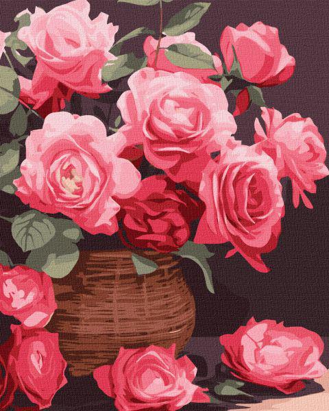 Картина за номерами Ідейка Барвисті троянди 40x50 см (KHO3250)