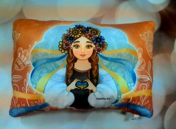 Подушка Копица с принтом Украинка! 38х26 см (00291-31)