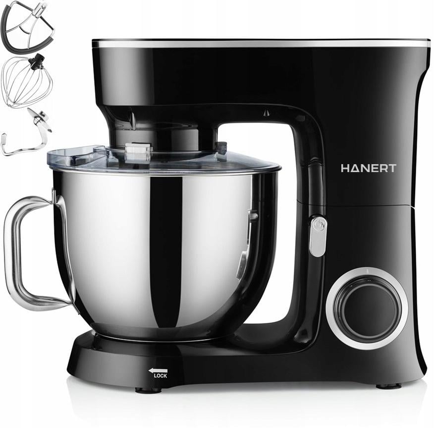 Тестомес планетарный Hanert Bäcker Black 3000 Вт 7 л
