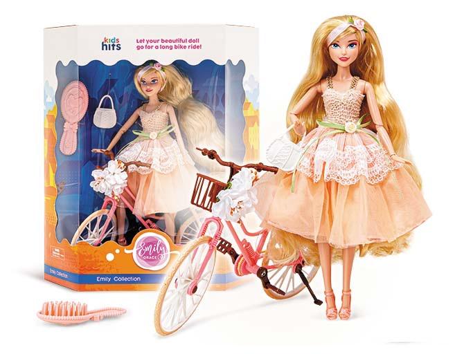 Лялька Emily Romantic з велосипедом (MTT-184781)