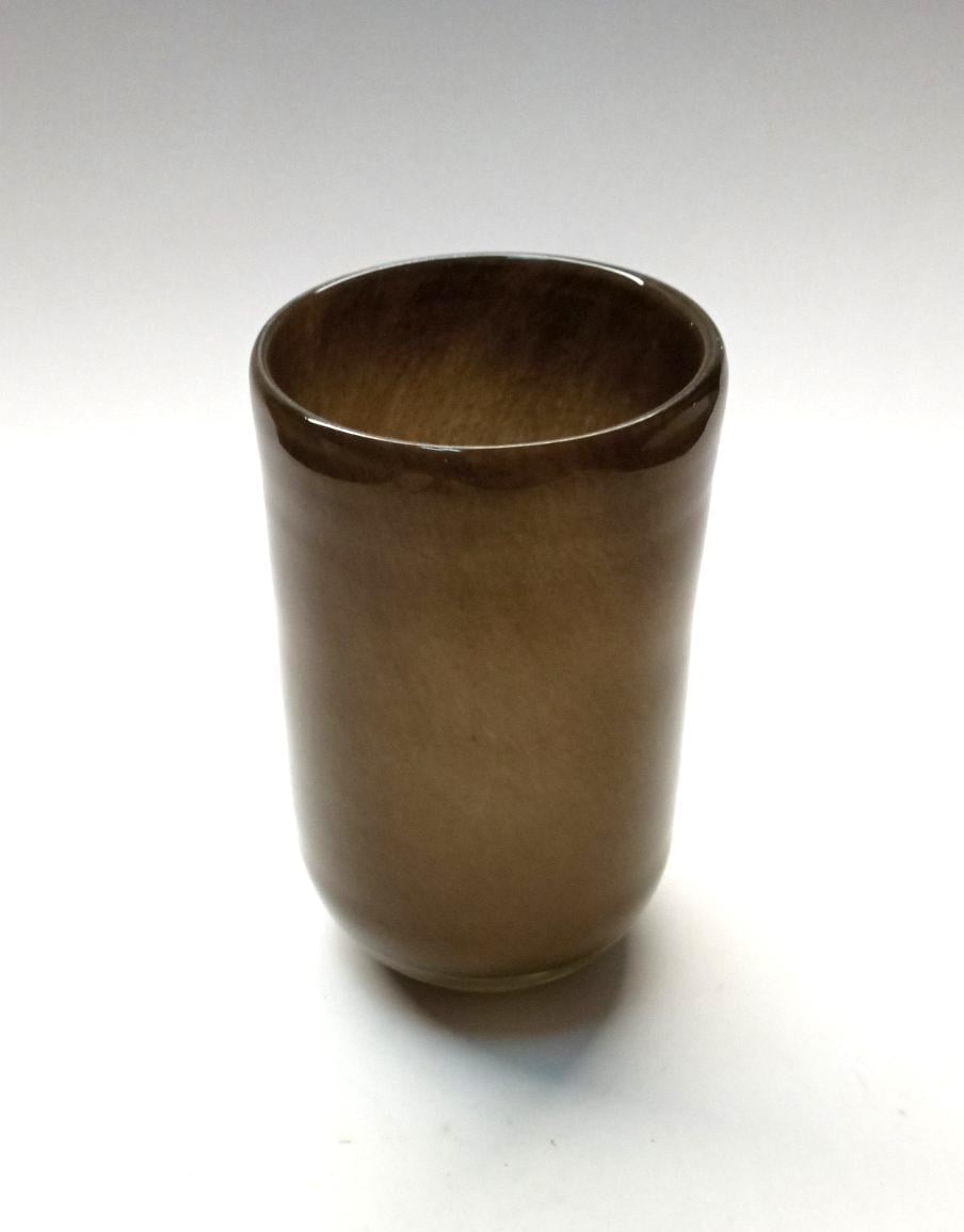 Ваза стеклянная Гутняр 18х11 см Коричневый