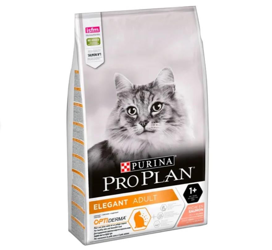 Корм сухий для котів із чутливою шкірою Purina Pro Plan ELEGANT Лосось 10 кг