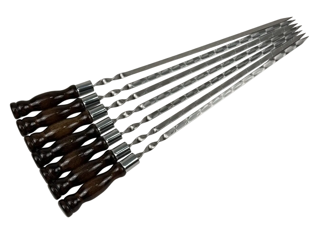 Набор шампуров для мангала Grillmaster с деревянными ручками 7 шт. (10-164-SH-3133)