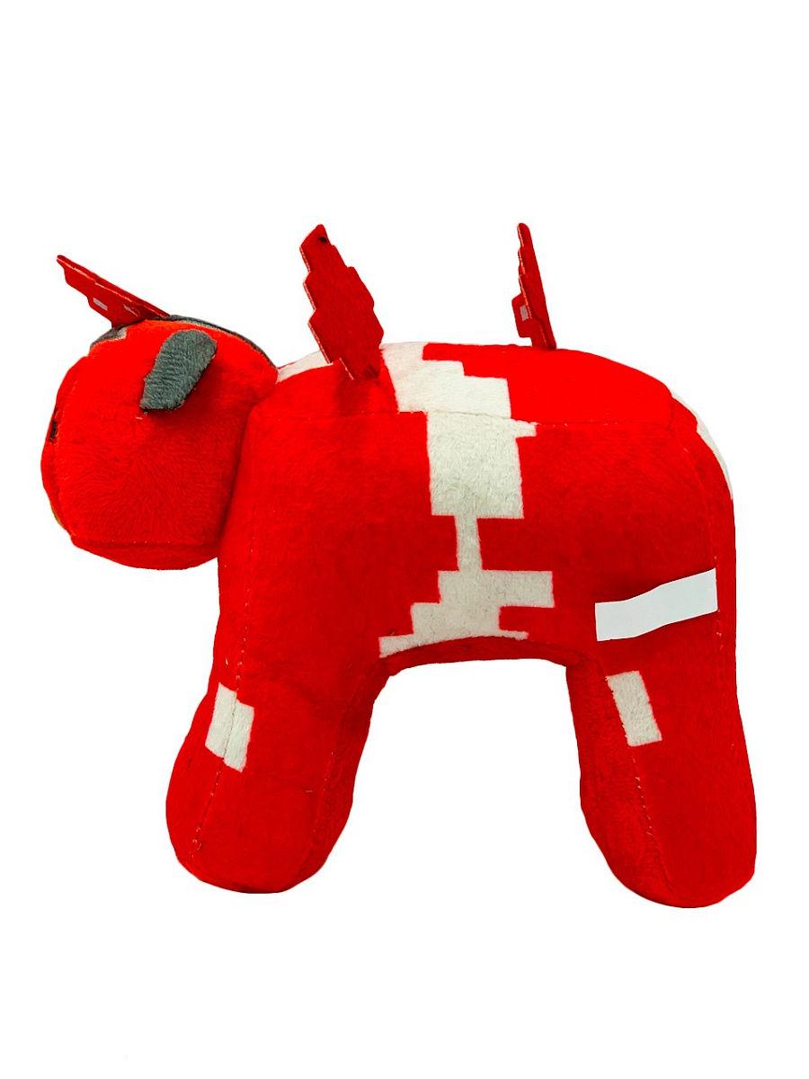 Мягкая игрушка герой Майнкрафт Корова Грибная Красная 18 см - фото 3 Мягкая игрушка герой Майнкрафт Корова Грибная Красная 18 см - фото 3