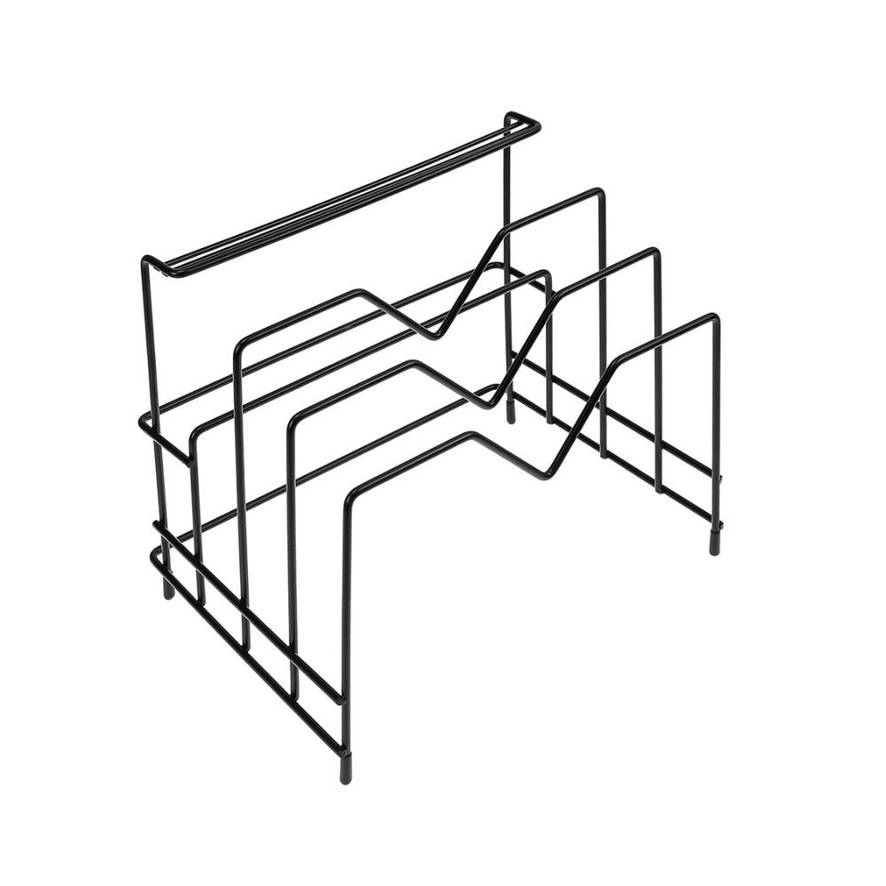 Кухонний органайзер Stenson R88737 металевий з підставкою під кришки 26 см (21546608)