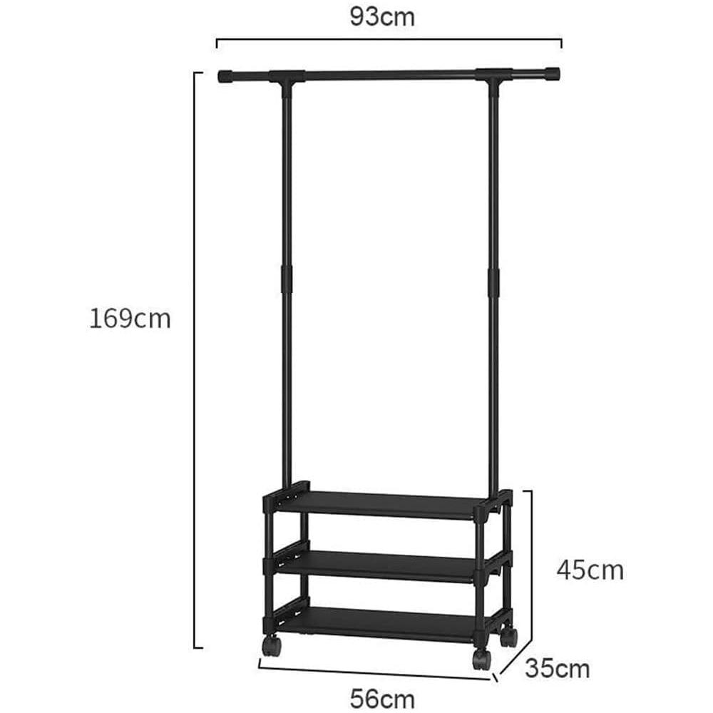 Стійка для одягу та взуття Clothes Rack CR-09 Чорний (SS-13) - фото 5