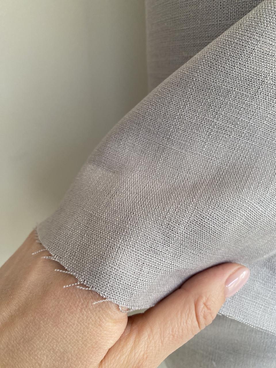 Ткань LINEN PLUS 100% лен 143 см 1292 Светло-серый - фото 4 Ткань LINEN PLUS 100% лен 143 см 1292 Светло-серый - фото 4
