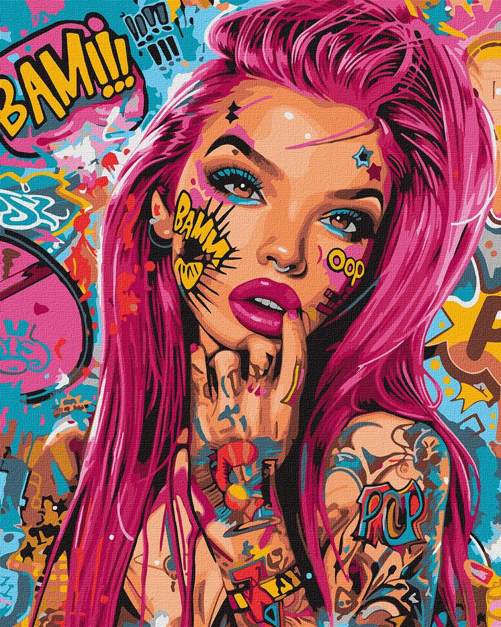 Картина по номерам Ideyka Цветной всплеск KHO8461 холст на подрамнике 40x50 см (2392050766)