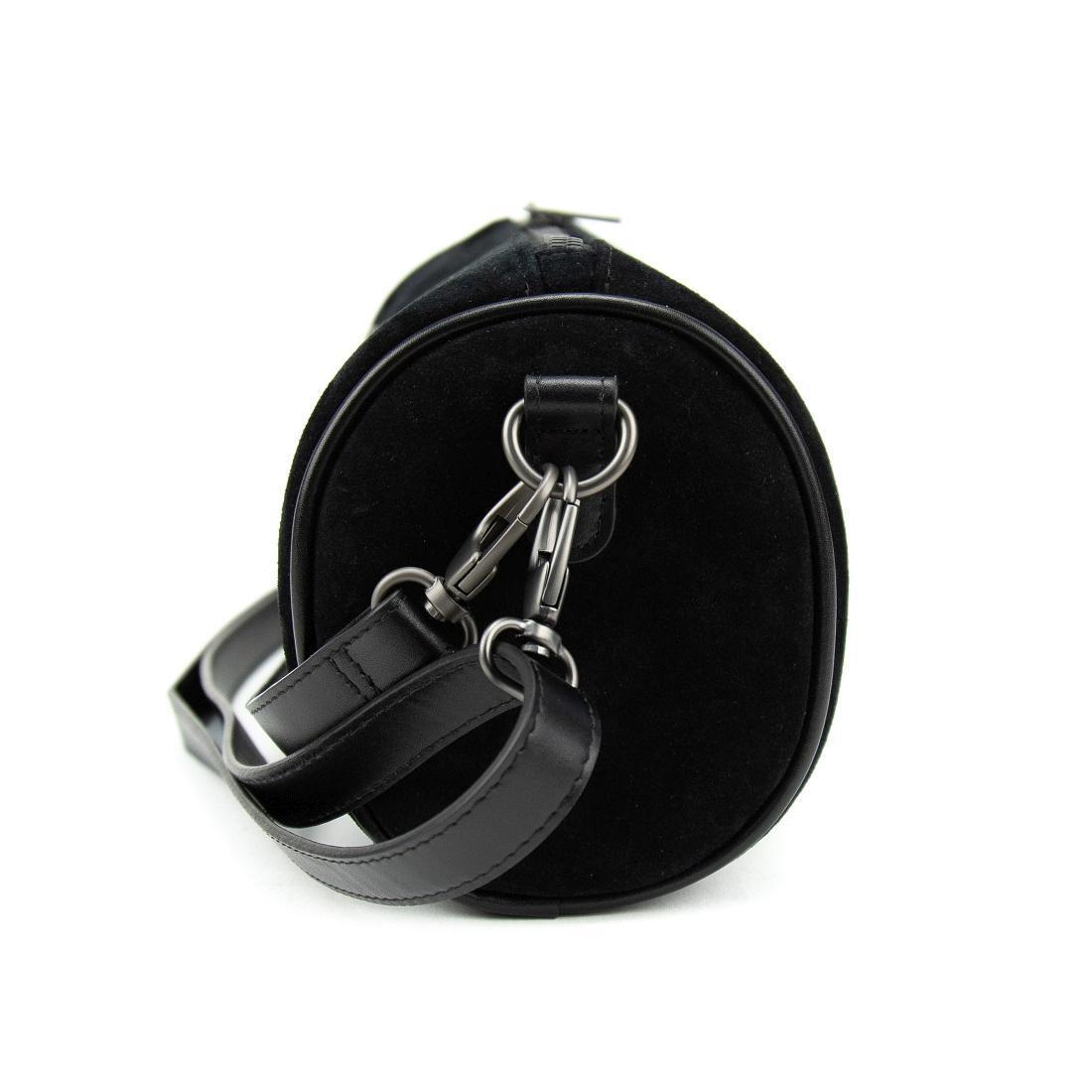 Сумка-кроссбоді жіноча замшева у формі бочонка Tavinchi CH-0777A-Y Чорний (2656558885) - фото 4