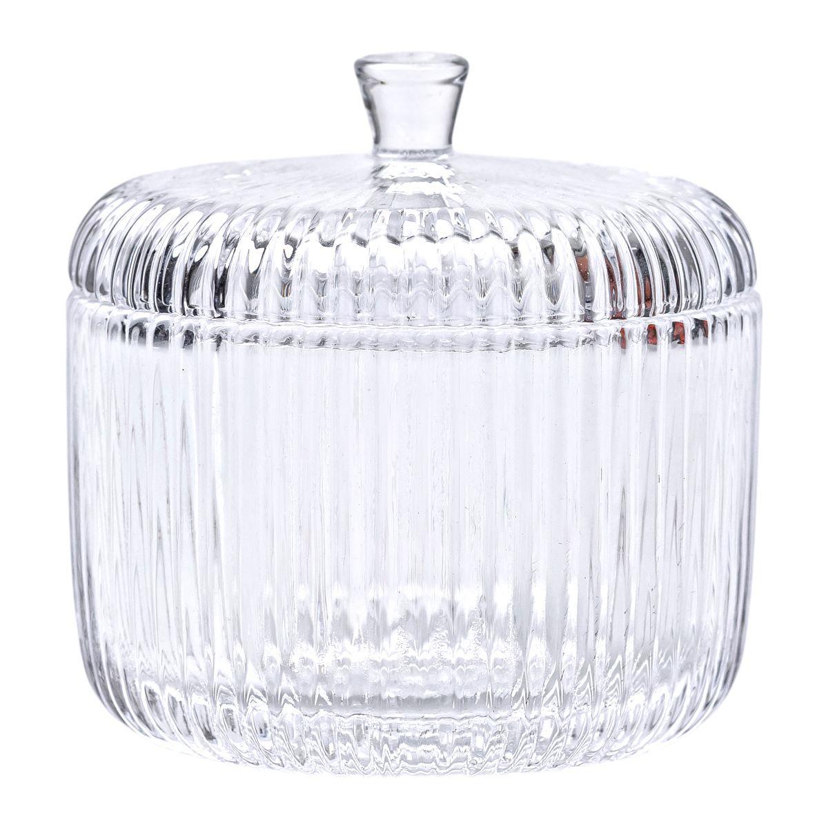Цукерниця з кришкою кругла скляна Ø 9 см (HP-4-99)