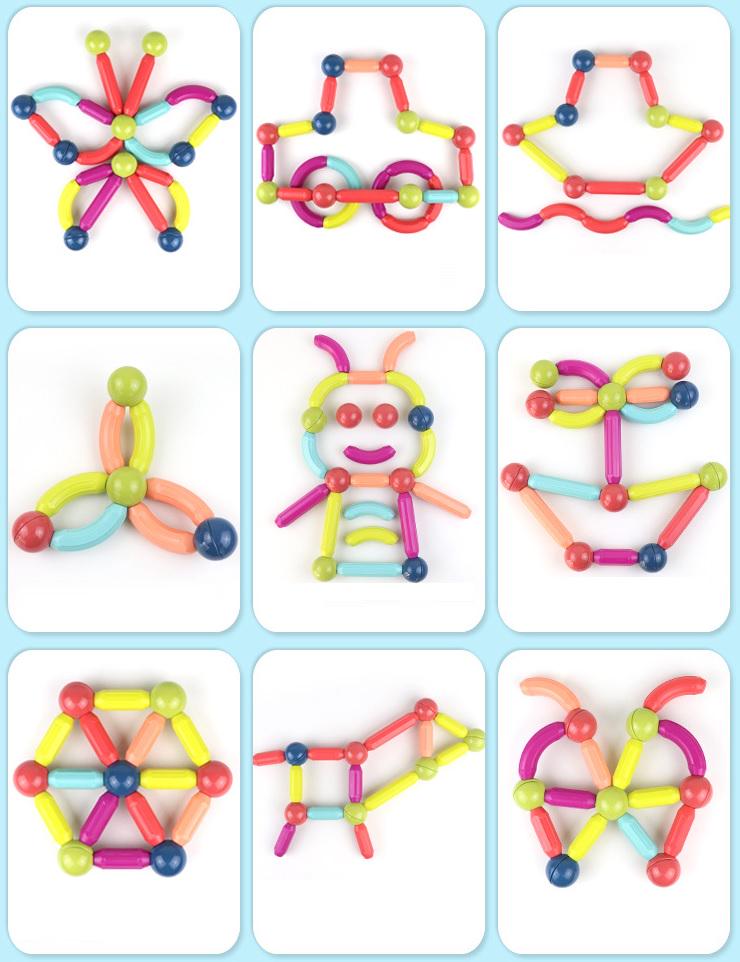 Конструктор дитячий магнітний 3D Magnetic Sticks, що розвиває 42 деталі (23417763) - фото 6 Конструктор дитячий магнітний 3D Magnetic Sticks, що розвиває 42 деталі (23417763) - фото 6