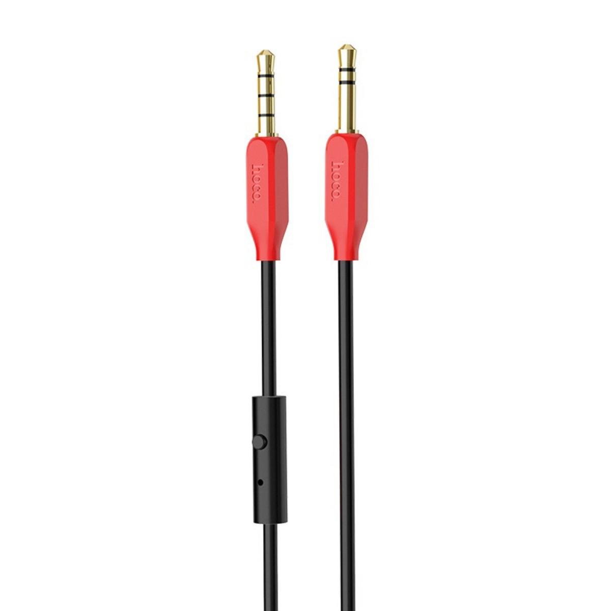 Кабель Hoco UPA12 AUX audio cable with mic Red