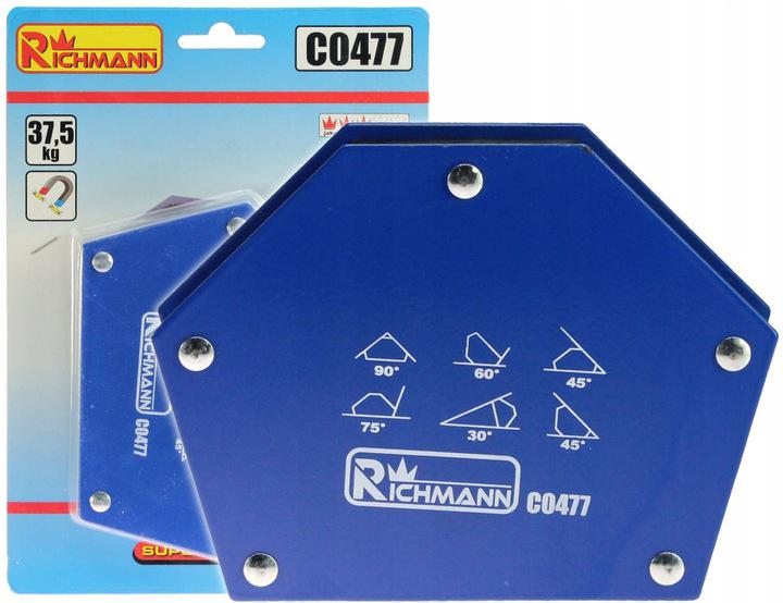 Кутник для зварювання магнітний Richmann C0477 трапеція 37,5 кг на розрив (C0477)