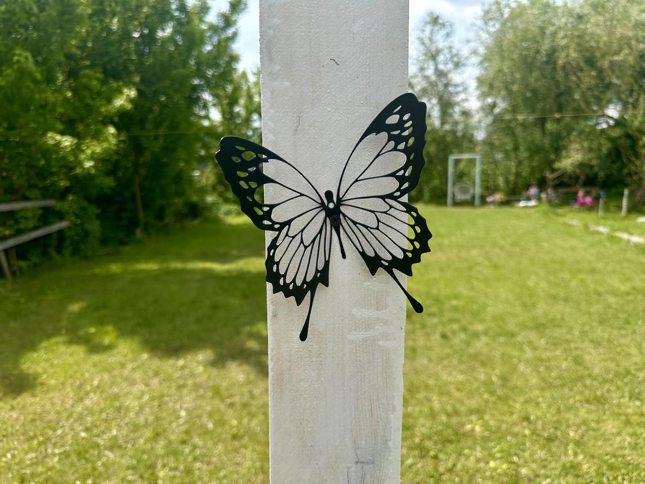 Декор для беседки/сада/двора набор бабочек из металла 1 (DCR077) - фото 5
