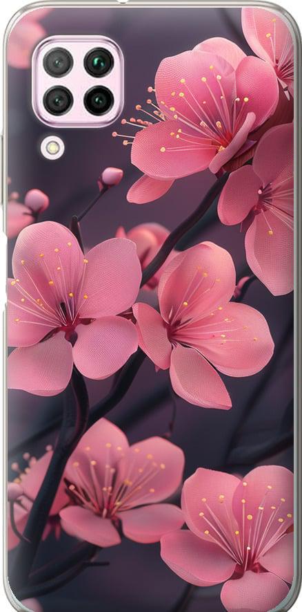 Чехол на Huawei Nova 6SE Пурпурная сакура (6075u-1823-42517)