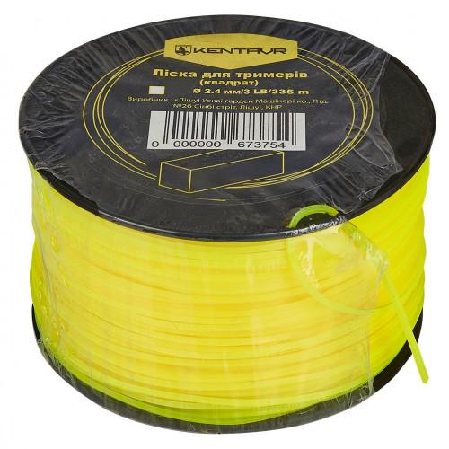 Леска для триммеров в бухте Кентавр квадрат 2,4 мм 3LB 235 м (11925768)