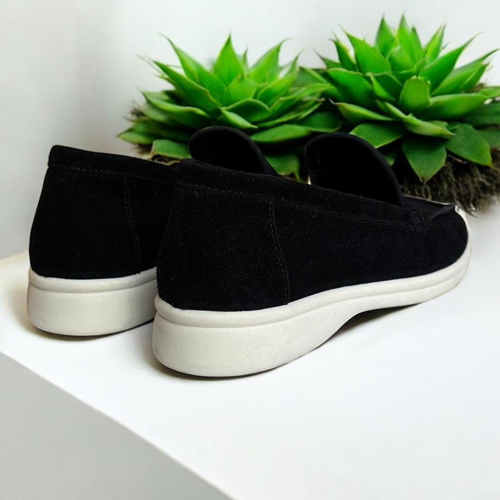 Лоферы женские замш Marandi р. 40 26 см Черный (Lof-CK-40-черный) - фото 4 Лоферы женские замш Marandi р. 40 26 см Черный (Lof-CK-40-черный) - фото 4