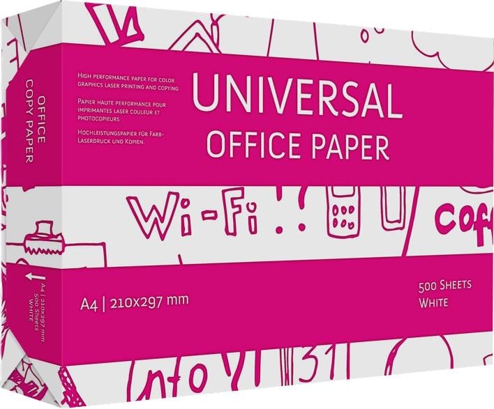 Офисная бумага А4 Universal А4 Copy 75 г/м² 100 шт. х 500 листов Белый (00014)