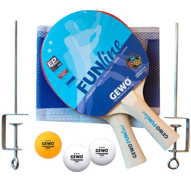Набор для настольного тенниса Gewo Free Time 2 Bats 3 Balls с сеткой (931305)
