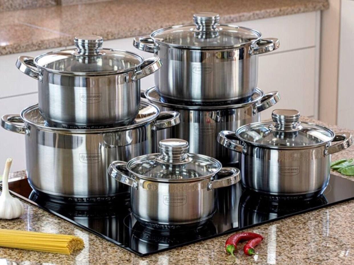 Набір каструль Edenberg EB-4036 12 пр. - фото 2 Набір каструль Edenberg EB-4036 12 пр. - фото 2