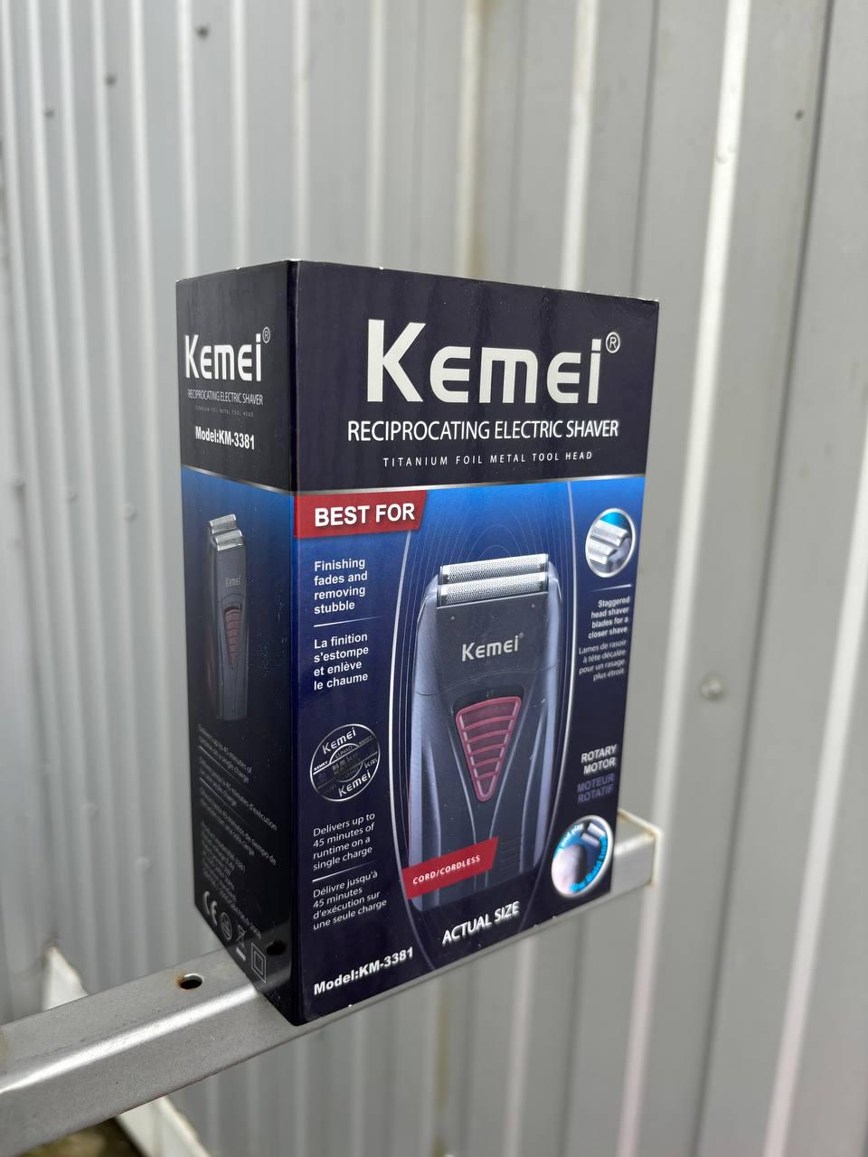 Электробритва аккумуляторная Kemei Km-3381 Finale Shaver - фото 3