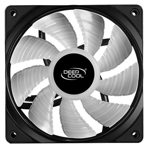Кулер для ПК DeepCool RF120 3-pack 120x120x25 мм Black/White (DP-FRGB-RF120-3C)