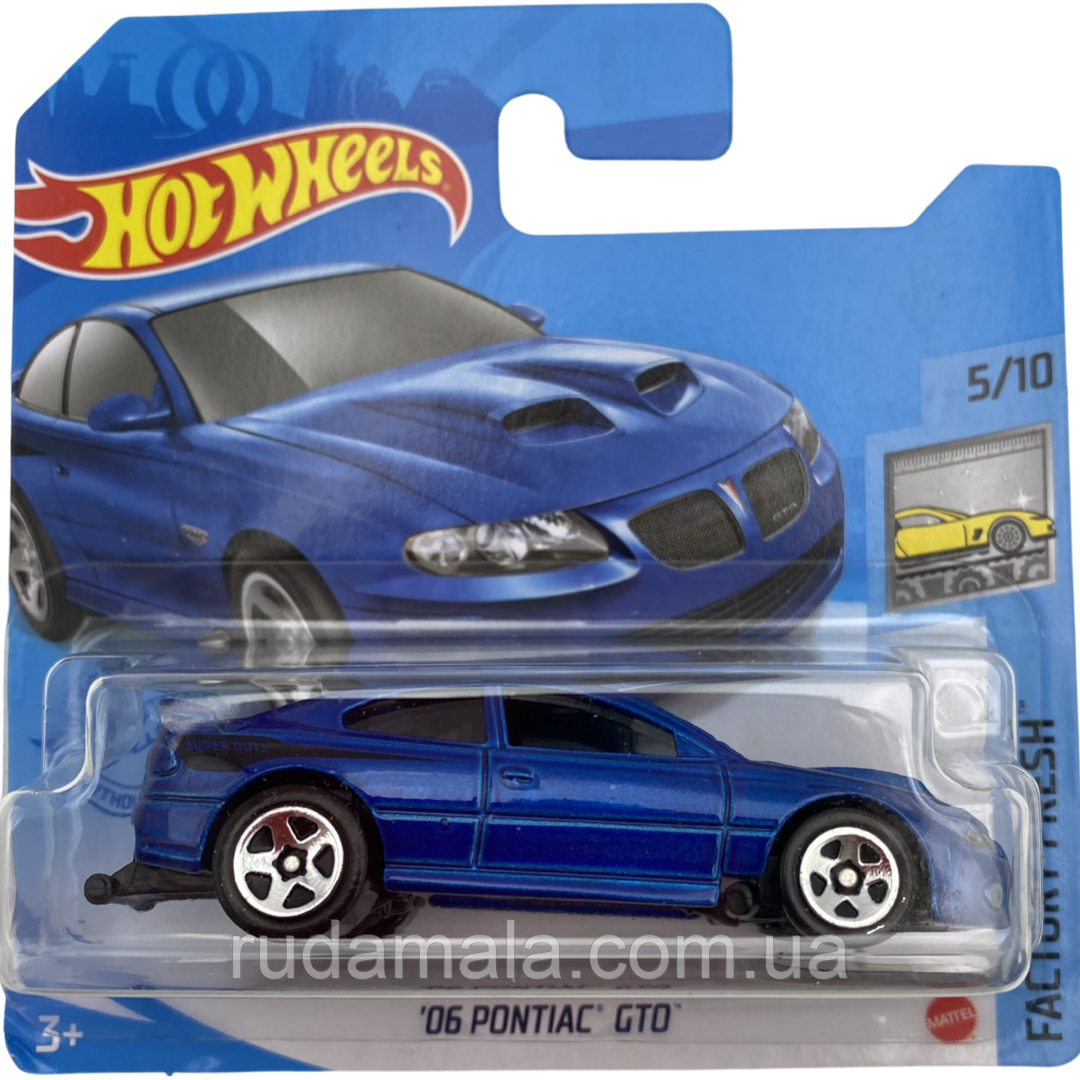 Базовий автомобіль Hot Wheels серії Factory Fresh 5/10 06 Pontiac GTO 2021 Базовий автомобіль Hot Wheels серії Factory Fresh 5/10 06 Pontiac GTO 2021