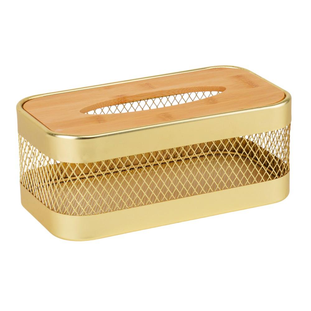 Серветниця Elisey Модерн 13,5x24,5x10,5 см Золотий (9203-026) - фото 2 Серветниця Elisey Модерн 13,5x24,5x10,5 см Золотий (9203-026) - фото 2