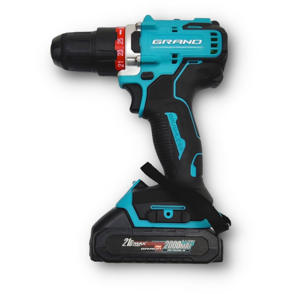 Шуруповерт акумуляторний Grand PRO ДА-21BL/PRO (30167)