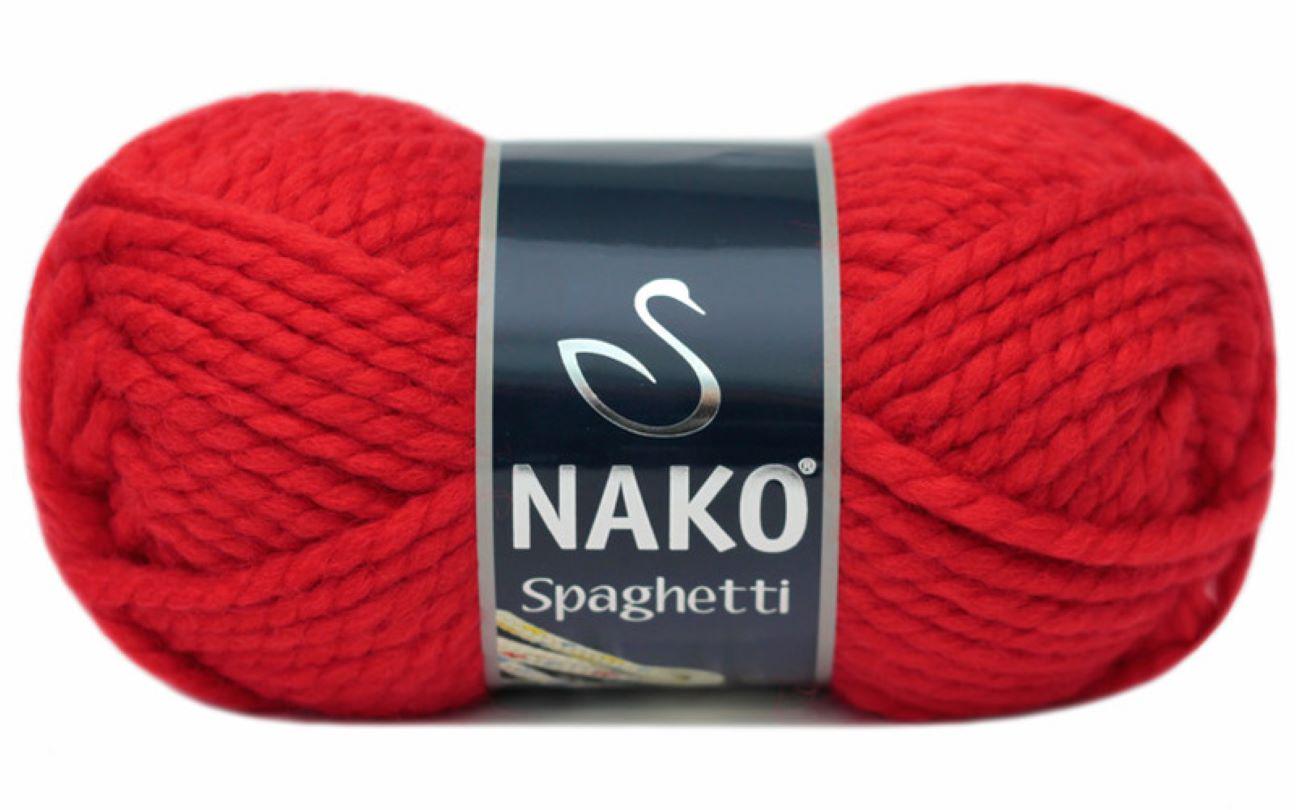 Пряжа Nako Spaghetti 1668 Красный (7183)