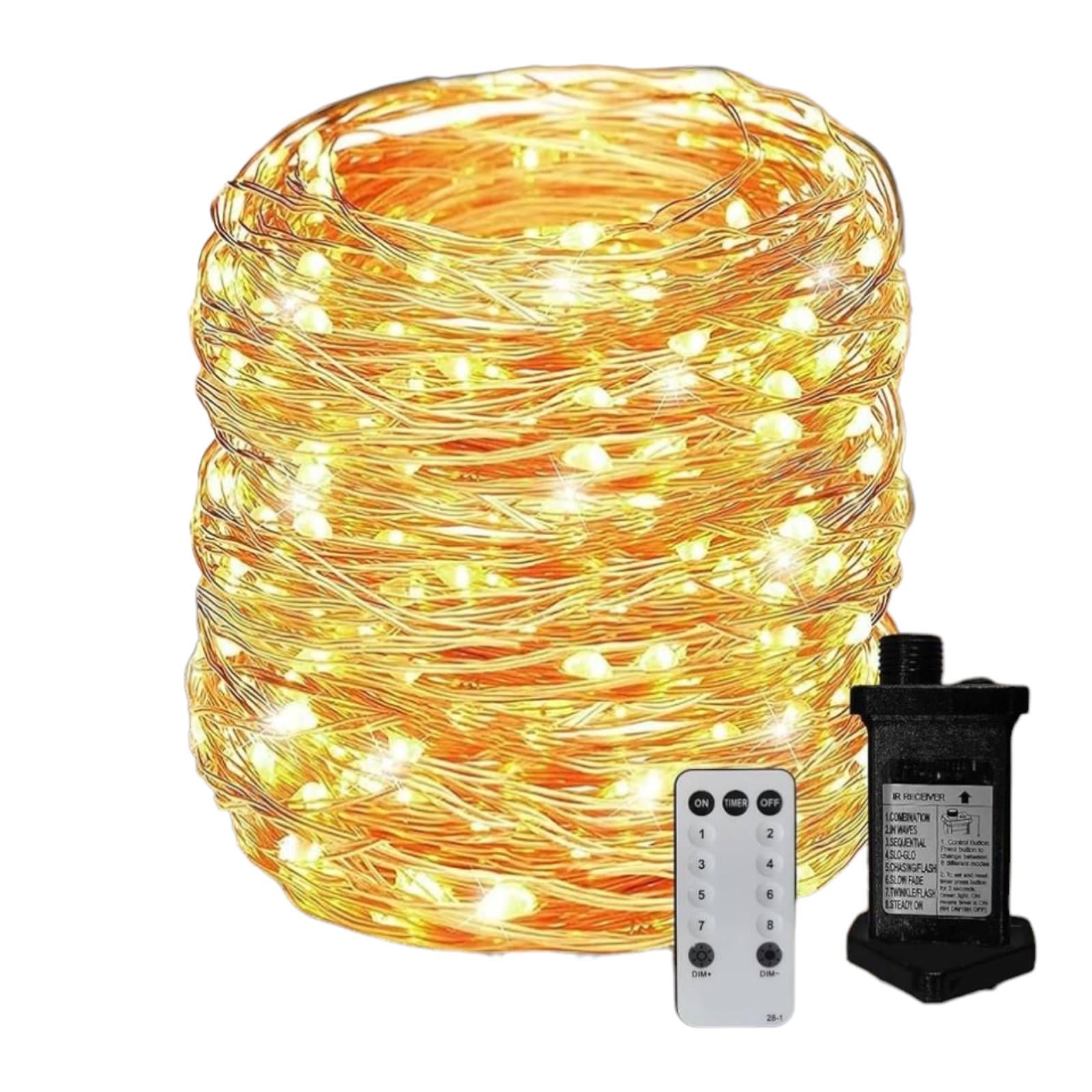 Светильники Neonawall с подключением к сети 300 медных светодиодов теплый белый свет 30 м