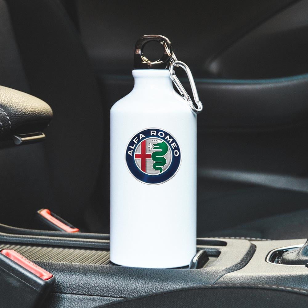 Бутылка спортивная с логотипом Alfa Romeo 500 мл Белый (15192058)