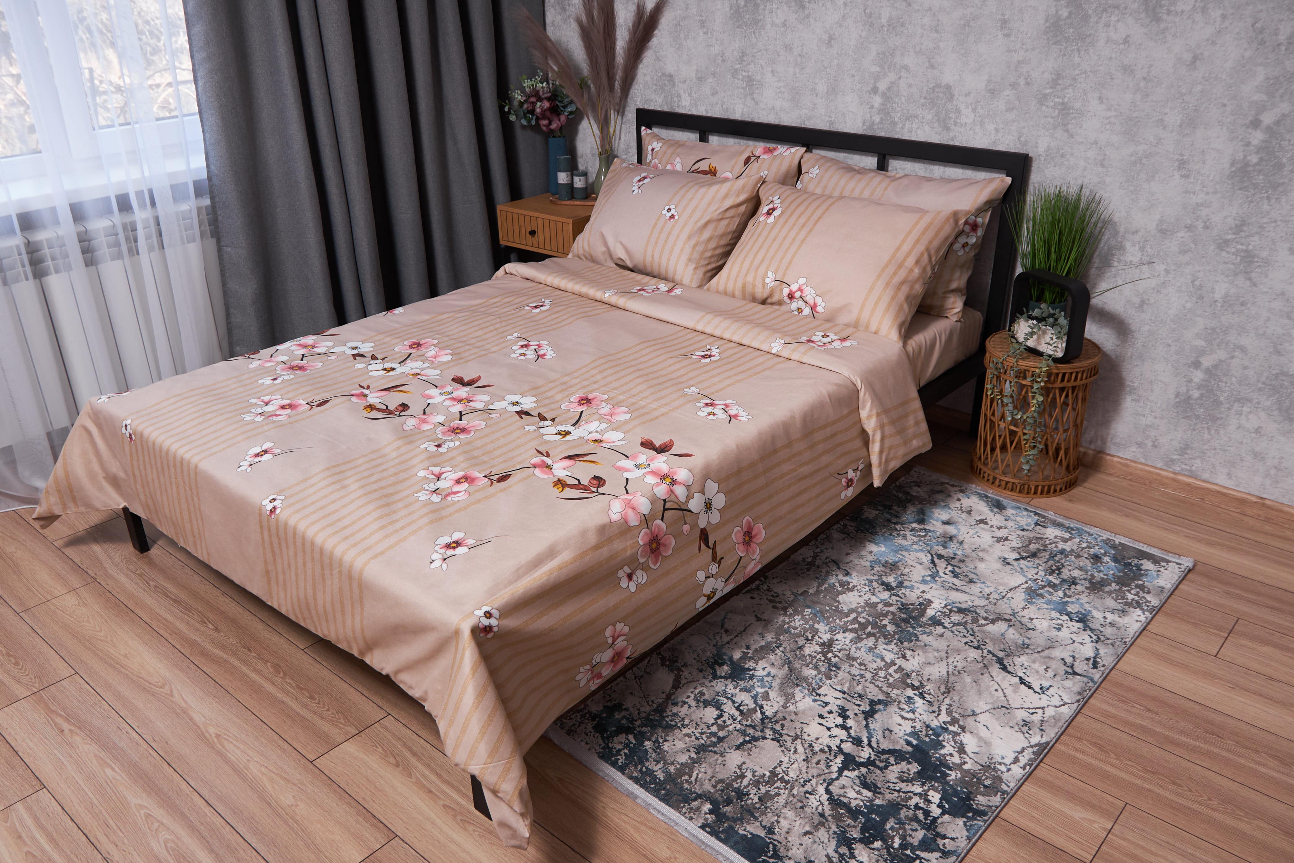 Комплект постельного белья Moon&Star Premium Flower Branch микросатин двухспальный наволочки 2 шт./175х210 см (MS-820002585)