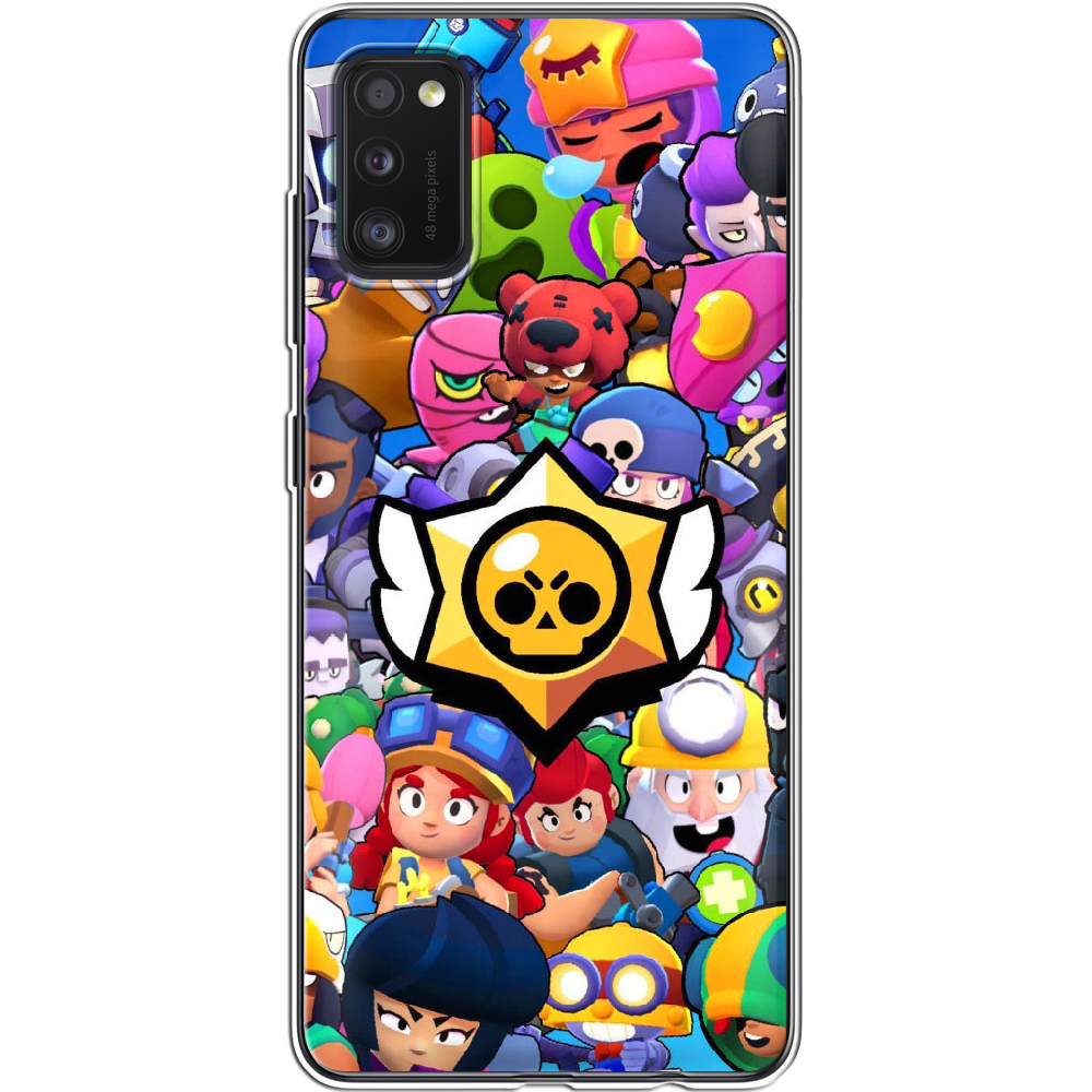 Чехол Boxface Samsung A415 Galaxy A41 Brawl Stars Прозрачный силикон (39755-up2389-39755)