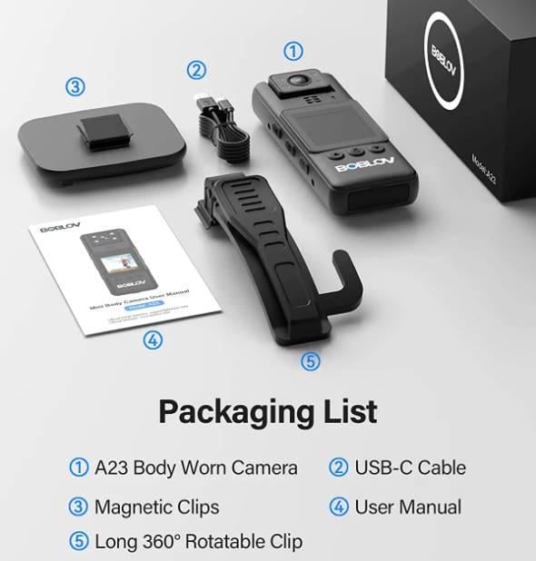 Боди камера мини Boblov A23 (1256) - фото 3 Боди камера мини Boblov A23 (1256) - фото 3