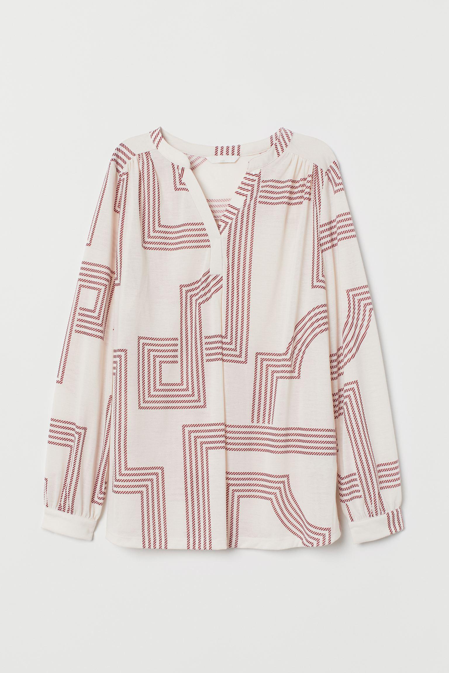 Блуза для беременных H&M Узор XS Молочный (22068046590)