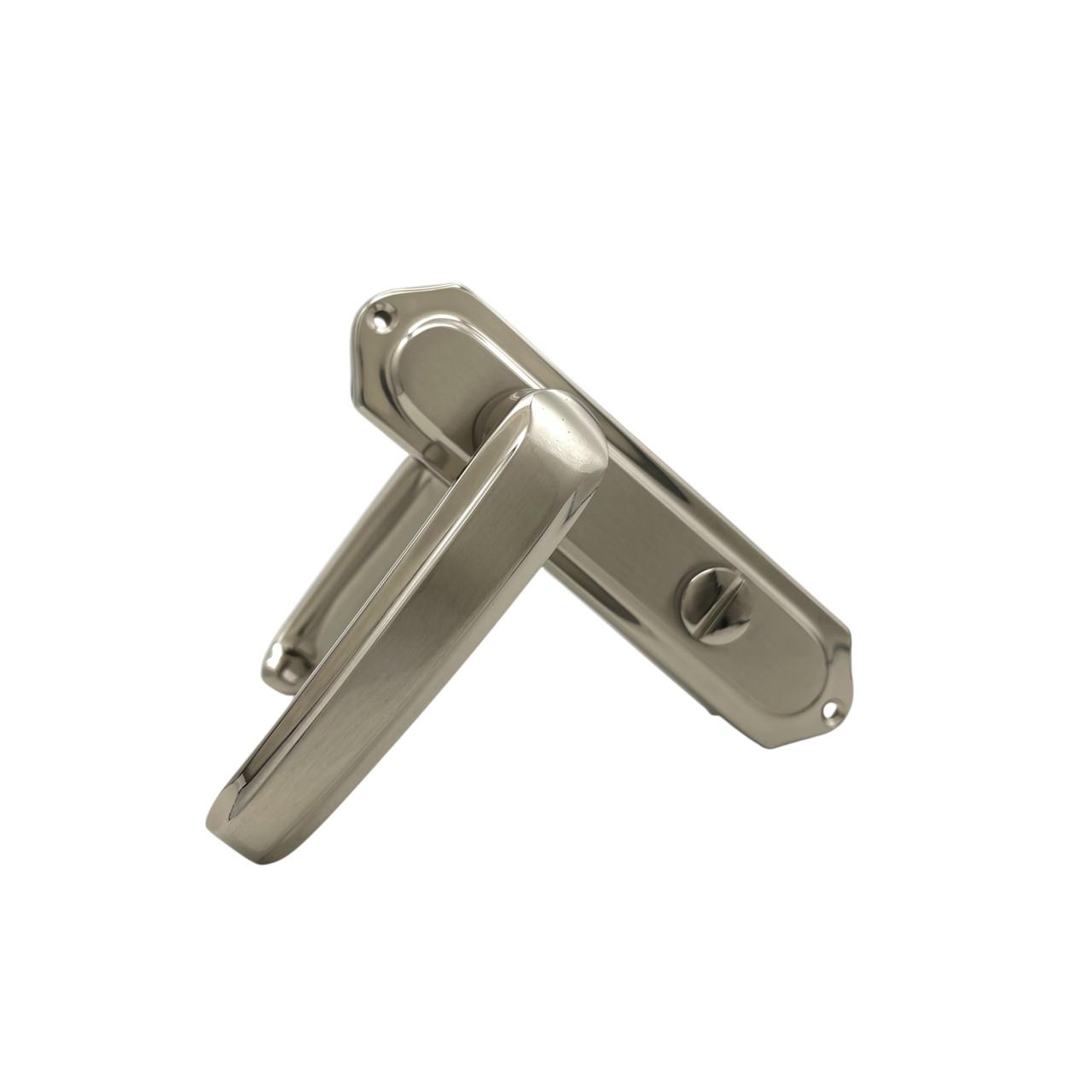Дверные ручки межкомнатные под задвижку Pimador Polo Nikel Nature WC 62 мм (330048)